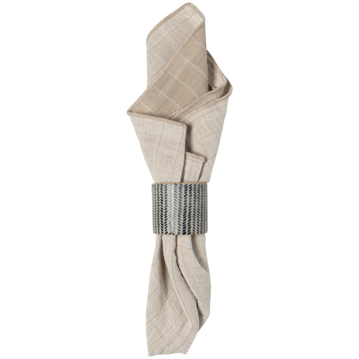 Danica Heirloom Element Napkin Ring Houndstooth - Bear Country Kitchen