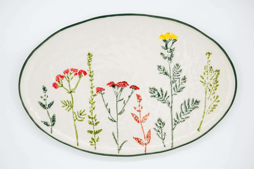 Oval Platter Wildflowers - Bear Country Kitchen