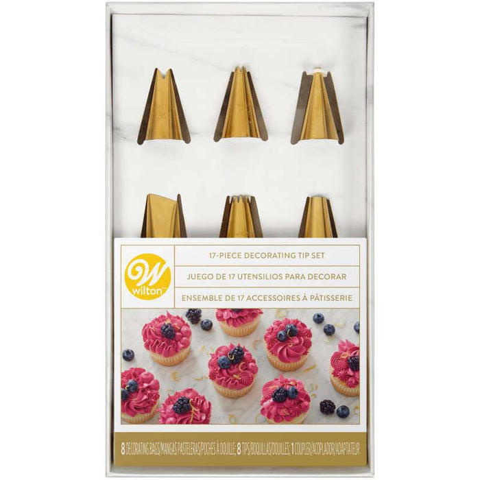 Wilton 17 Piece Decorating Set - Gold Plated - Bear Country Kitchen