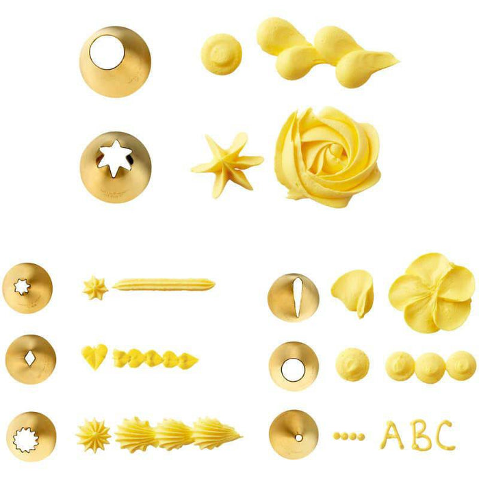 Wilton 17 Piece Decorating Set - Gold Plated - Bear Country Kitchen