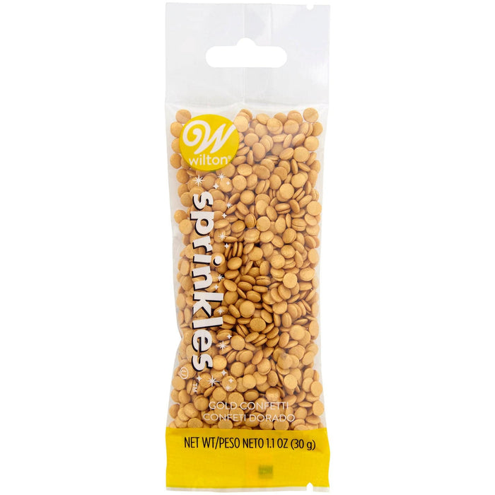 Wilton Sprinkles Pouch Confetti Gold - Bear Country Kitchen
