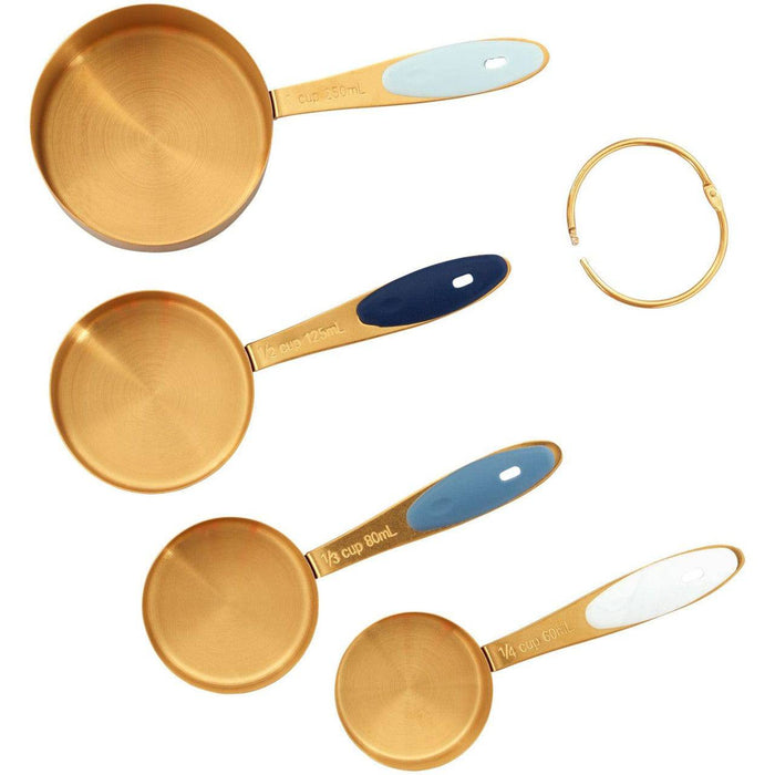 Wilton Set Of 4 Measuring Cups Gold - Bear Country Kitchen