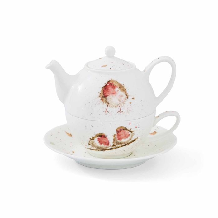 Wrendale Tea For One Teapot & Cup With Saucer - Bear Country Kitchen