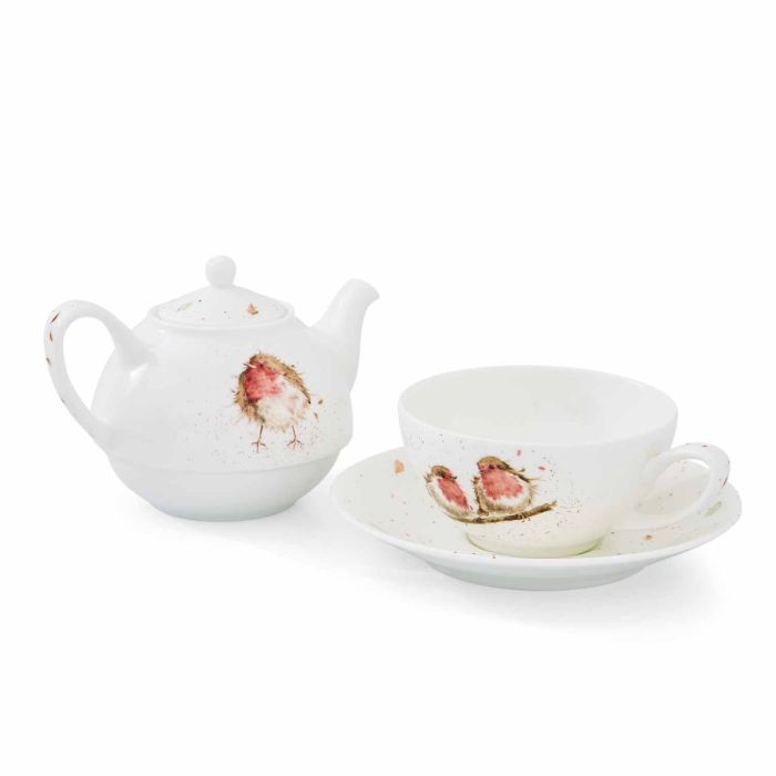 Wrendale Tea For One Teapot & Cup With Saucer - Bear Country Kitchen