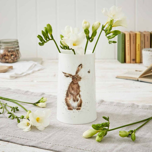 Wrendale Small Vase 17CM Hare & Bee - Bear Country Kitchen
