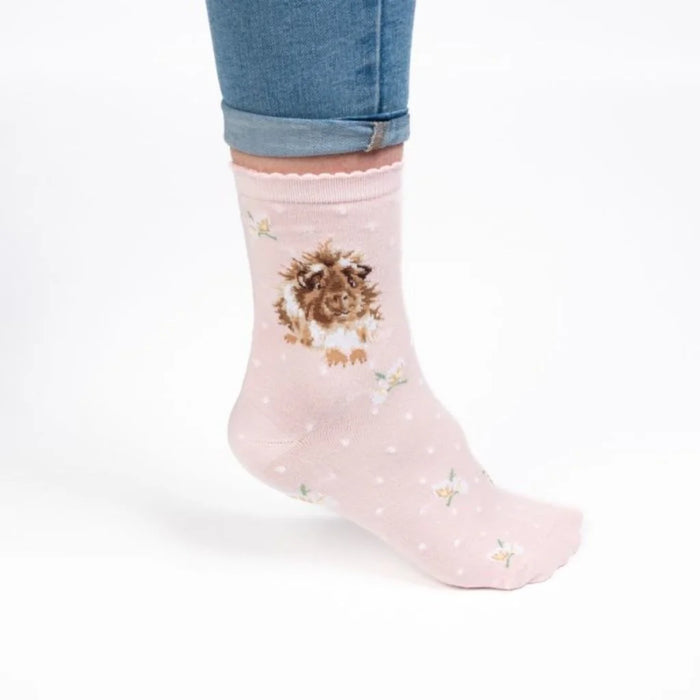 Wrendale Women's Bamboo Socks Grinny Pig - Bear Country Kitchen