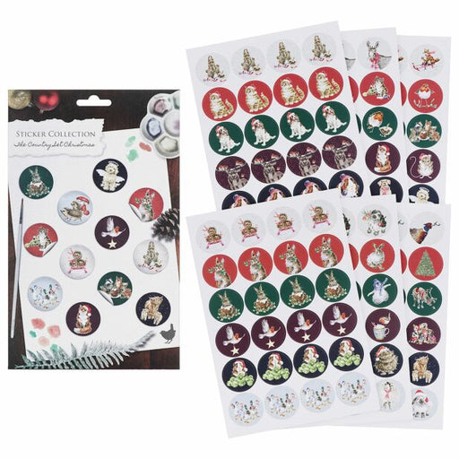Wrendale Sticker Collection The Country Set Christmas - Bear Country Kitchen