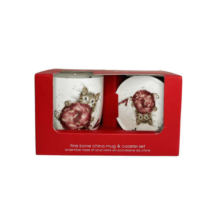 Wrendale Mug & Coaster Set Purrfect Christmas - Bear Country Kitchen