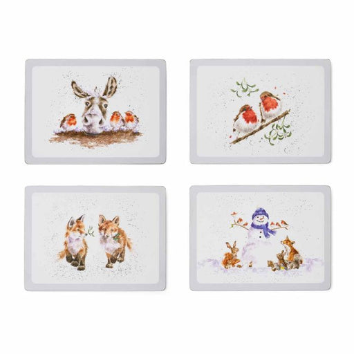 Pimpernel Placemats Set Of 4 Christmas Animals - Bear Country Kitchen