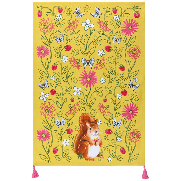 Danica Now Designs Jubilee Deco Dishtowel Mr Squirrel - Bear Country Kitchen