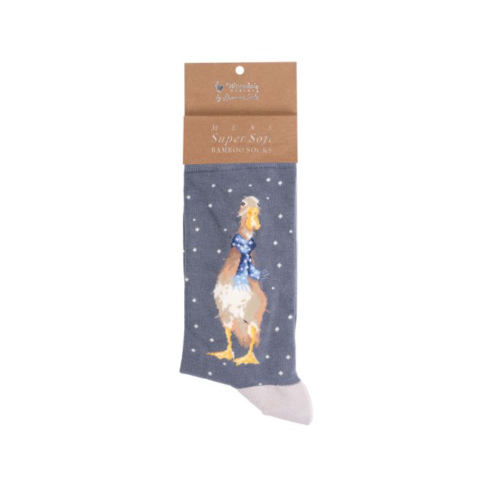 Wrendale Mens Bamboo Sock Christmas Scarf Duck