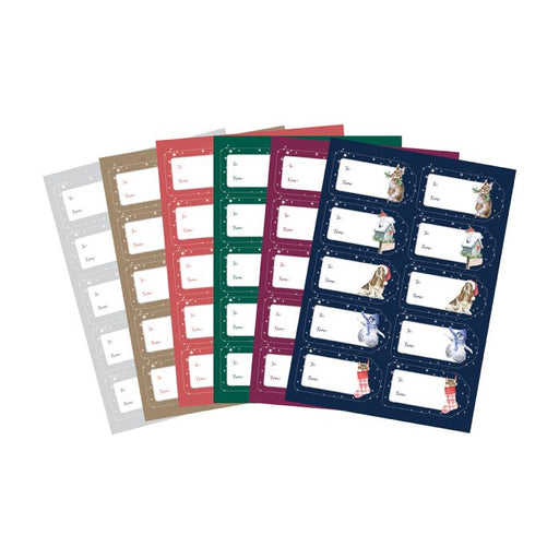 Wrendale Sticker Collection Christmas Gift Labels - Bear Country Kitchen