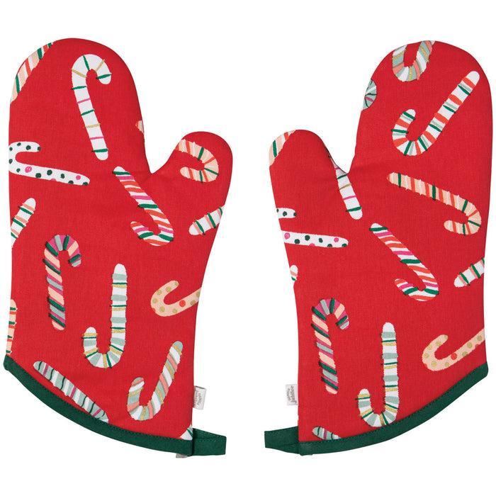 Danica Jubilee Packaged Oven Mitts Merry Mints Set of 2 - Bear Country Kitchen