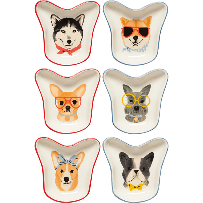 Danica Now Designs Shaped Pinch Bowls Set Of 6 Uptown Dogs - Bear Country Kitchen