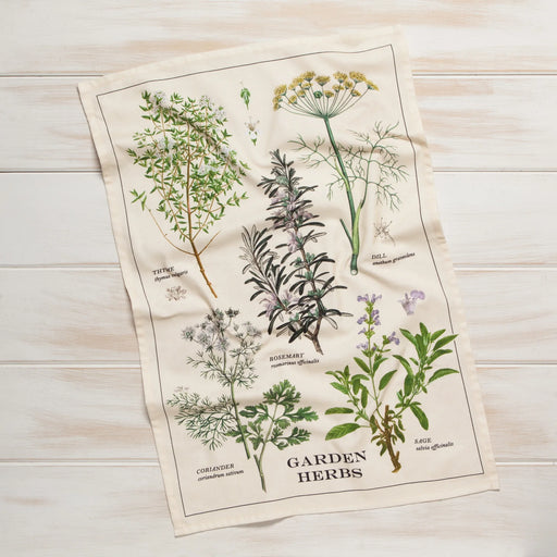Danica Now Design Dishtowel Garden Herbs - Bear Country Kitchen
