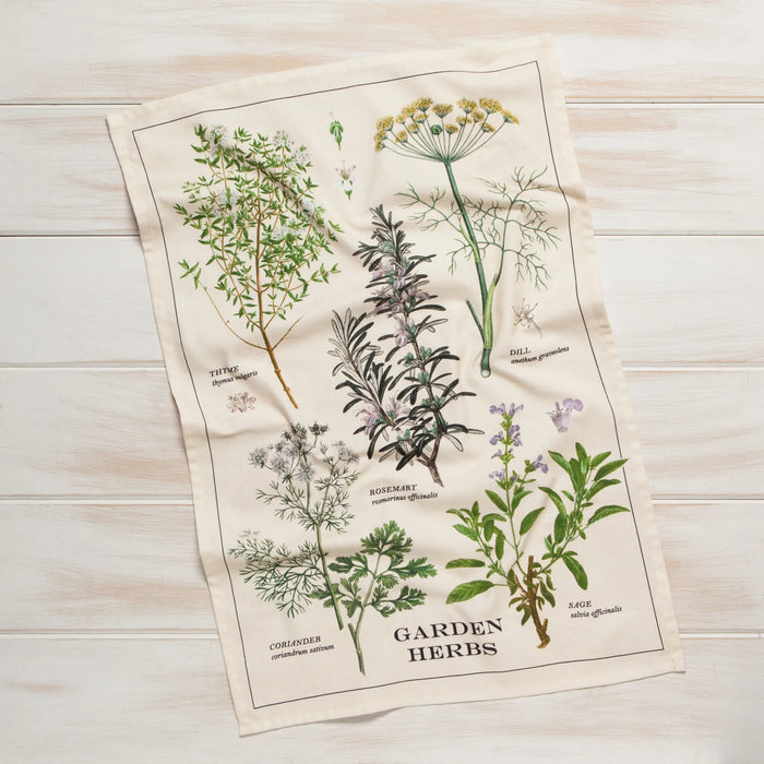 Danica Now Design Dishtowel Garden Herbs - Bear Country Kitchen