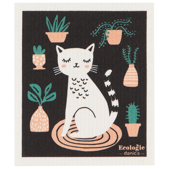 Danica Ecologie Swedish Dish Cloth Cat Nap - Bear Country Kitchen