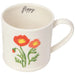 Danica Floral Embossed Mug Poppy - Bear Country Kitchen