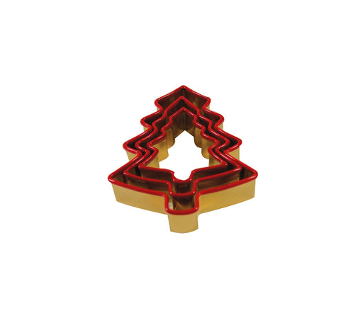 Set of 3 Cookie Cutters Red & Gold - Bear Country Kitchen